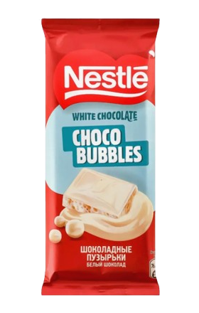 Սպիտակ շոկոլադե սալիկ «Նեսթլե» Choco Bubbles 70գ