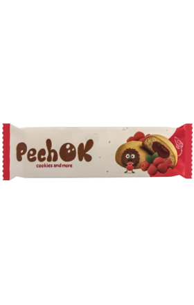 Biscuit "Pechok" with raspberry filling 180g
