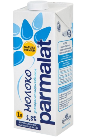 Молоко "Parmalat" Natura Premium 1л, жирность: 1.8%  