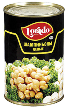 Canned Lorado marinated whole champignons 580 ml