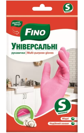 Gloves rubber Fino 1 pair S