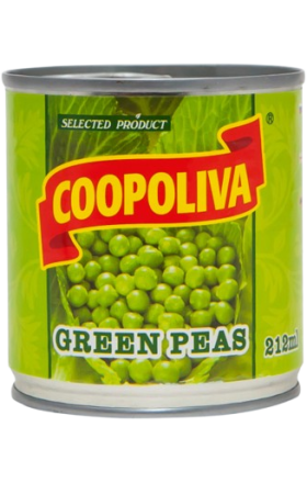 Green peas "Coopoliva" 212g