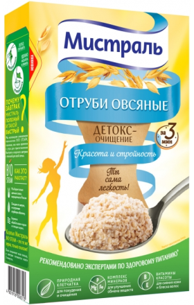 Отруби овсяные "Мистраль" 400г 