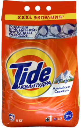 Стиральный порошок "Тайд" для белого белья, 6 кг
