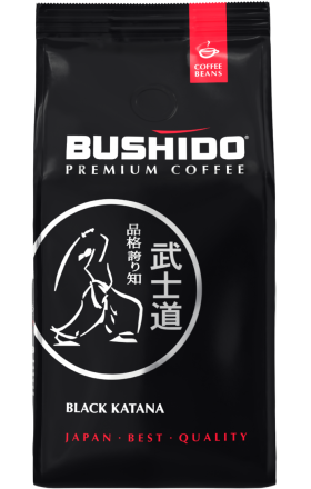 Coffee "Bushido" Black Katana, premium arabica, beans 227g