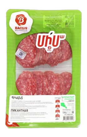 Колбаса нарезанная "Бекон" Пикант 150г