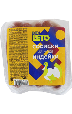 Turkey sausage "Indi Leto" 340g