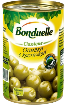 Green olives with pit "Bonduelle" 300g
