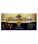 Шок. Шоколад горький Бабаевский Элит 75% 150г