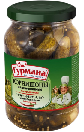 Корнишоны маринованные "От Гурмана" 460г