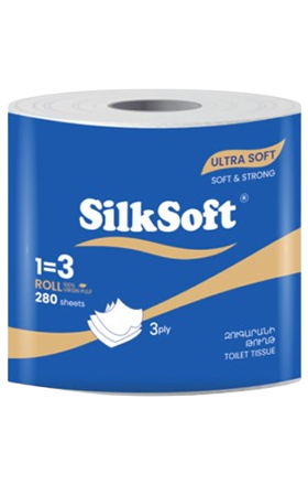 Туалетная бумага Премиум "Silk Soft" Ultra Soft
