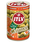 Ձիթապտուղ «ITLV»կանաչ լցոնած սաղմոնով 314մլ