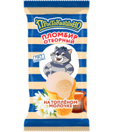 Ice cream Prostokvashino waffle cup boiled milk 80g
