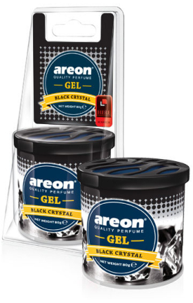 Car and home freshener - gel "Areon" black crystal 80g