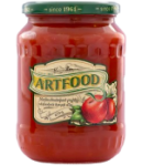 Очищенные от кожуры помидоры в собственном соку "Artfood" 670 г