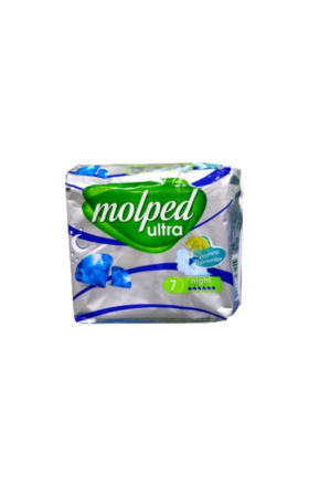 Hygienic pads "Molped" Normal, deo floral, night, 7drops 7pc