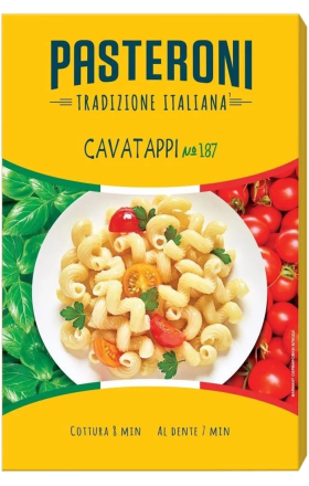 Pasta "Pasteroni Cavatappi №187" 400g
