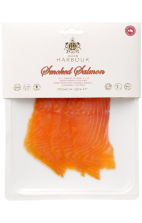 Սաղմոնի փափկամիս թույլ աղադրված «Queen Harbour» 100գ վակում
