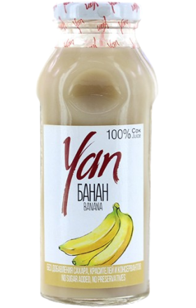 Հյութ «Յան» 250մլ բանան 		