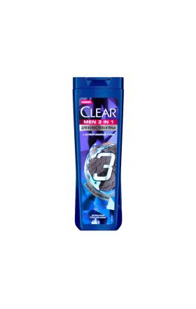 Shampoo Clear men 3in1 with charcoal 380 ml