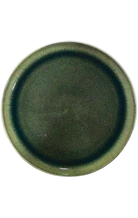 Ափսե, մուգ կանաչ,  21սմ, 6հատ, AS-01