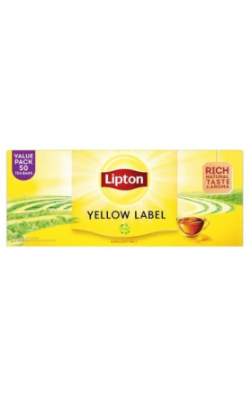 Tea Liptn Yellow Label 50 pieces 100g