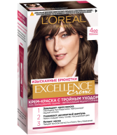 Մազի ներկ «L'Oreal» Excellence 4oo շագանակ