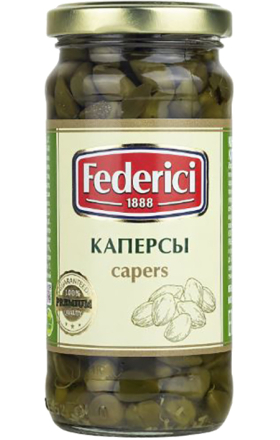 Каперсы консервированные "Federici" 230г 
