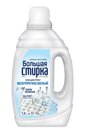 Լվացքի գել «Բոլշայա Ստիրկա» սպիտակ 1200գր