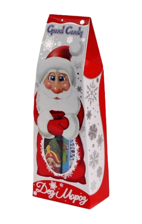 Новогодний набор шоколадных конфет "Grand Candy" Дед Мороз 225г