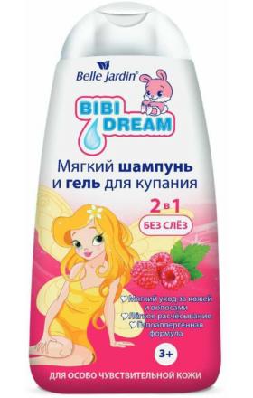 Շամպույն գել մանկական «Belle Jardin» 2in1 Bibi Dream ազնվամորի 300մլ