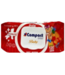 Wet wipes "Compact Baby" Golf Ecopack 120 pcs
