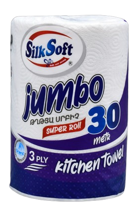 Бумажное полотенце "Silk Soft" 1шт. Jumbo