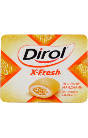 Жевательная резинка "Dirol X-Fresh" 18г Мандарин 