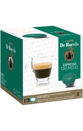 Coffee capsules "De Roccis" Espresso Cremoso, 16 pcs