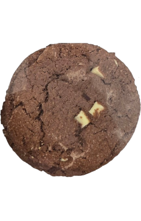 Թխվածքաբլիթ կաթնային շոկոլադով, սպիտակ շոկոլադե կտորներով