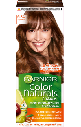 Hair dye "Garnier Color Naturals" № 6.34