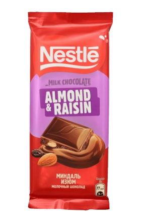 Շոկոլադե սալիկ «Նեսթլե» նուշ-չամիչ 75գր