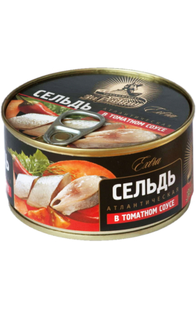 Сельдь в томатном соусе "За Родину" 185г