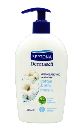 Հեղուկ օճառ «Septona» բամբակ և կաթի սպիտ.400մլ