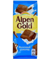 Շոկոլադե սալիկ կաթնային «Alpen Gold» 90գ