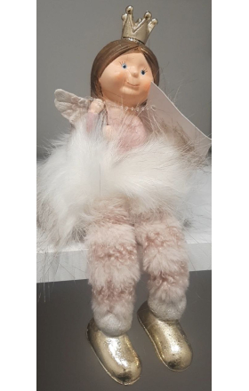 Աղջիկ հրեշտակ կախված ոտքերով