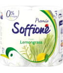 Զուգարանի թուղթ «Soffione» Fresh Lemongrass 3շ 4հատ