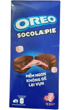 Թխվածքաբլիթ «Օրեո» Քադբերի, ելակ 6հատ 168գր