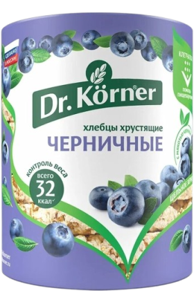 Сухари «Dr.Corner» черника, 90г