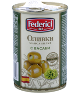 Green olives 'Federici' with wasabi 300g