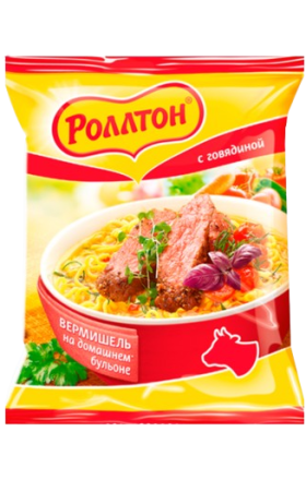 Вермишель «Роллтон» со вкусом говядины 60г