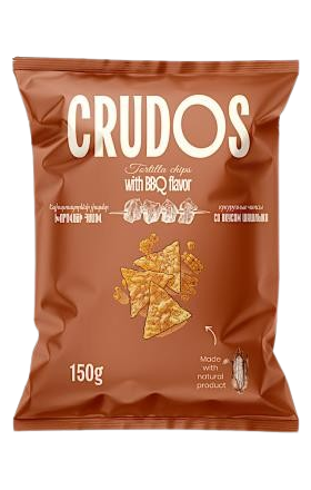 Եգիպտացորենի չիպսեր «CRUDOS» խորովածի համով 150գ