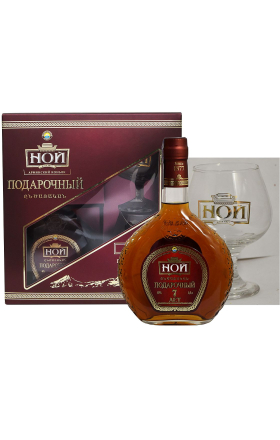 Cognac "Noy" dedicatory 7y (box) 0.5l+glass