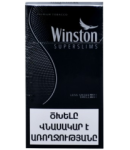Ծխախոտ «Winston» Superslims Black